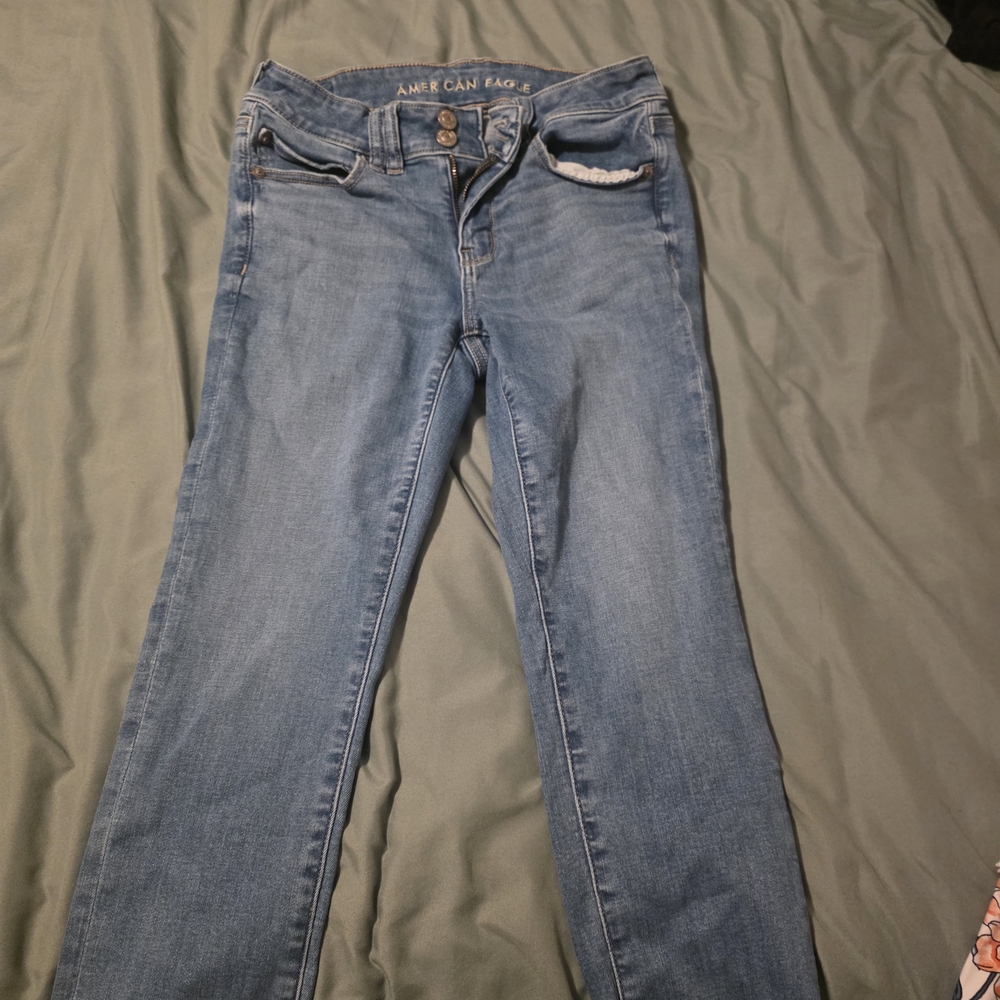 American Eagle Outfitters Women's Classic Blue Skinny Jeans